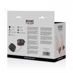 BEGME BLACK - CZARNE KAJDANKI NA NOGI Z WEGAŃSKIEJ SKÓRY