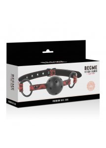 BEGME - WEGAŃSKI KNEBEL DO UST KULOWY Z DZIURKAMI