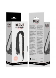 BEGME BLACK - WEGAŃSKI PEJCZ DO KRĘPOWANIA CZARNY