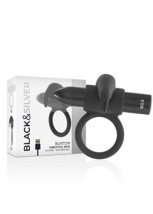 BLACK&SILVER - PIERŚCIEŃ WIBRACYJNY BURTON CZARNY