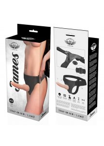 JAMES - UPRZĄŻ STRAP-ON Z NATURALNYM PENISEM 16 X 3.3CM