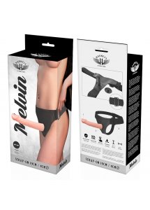 MELVIN - UPRZĄŻ STRAP-ON Z NATURALNYM PENISEM 19 X 4CM