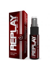 OPÓŹNIAJĄCY STOSUNEK I NAWILŻAJĄCY SPRAY REPLAY DLA MĘŻCZYZN Z ALOESEM 20 ML
