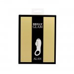 BRILLY GLAM - PIERŚCIEŃ NA PENISA ALAN ZE STYMULATOREM ŁECHTACZKI CZARNY