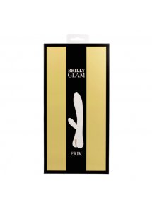 BRILLY GLAM - WIBRATOR KRÓLICZEK ERIK Z 10 TRYBAMI WIBRACJI CZARNY