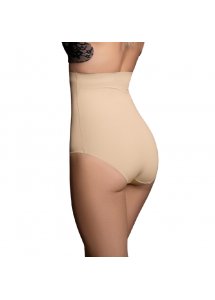 BYE BRA - FIGI Z WYSOKIM STANEM KORYGUJĄCE TALIĘ BEŻOWE