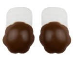 BYE BRA - SILIKONOWE NAKŁADKI NA SUTKI Z EFEKTEM PUSH-UP BRĄZOWE
