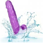 CALEXOTICS - ELASTYCZNE DILDO SIZE QUEEN 15,3 CM FIOLETOWE