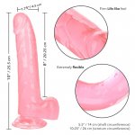 CALEXOTICS - ELASTYCZNE DILDO SIZE QUEEN 20,3 CM RÓŻOWE
