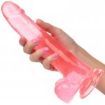 CALEXOTICS - ELASTYCZNE DILDO SIZE QUEEN 20,3 CM RÓŻOWE