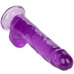 CALEXOTICS - ELASTYCZNE DILDO SIZE QUEEN 20,3 CM FIOLETOWE
