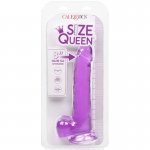 CALEXOTICS - ELASTYCZNE DILDO SIZE QUEEN 20,3 CM FIOLETOWE