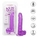 CALEXOTICS - ELASTYCZNE DILDO SIZE QUEEN 20,3 CM FIOLETOWE