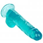 CALEXOTICS - ELASTYCZNE DILDO SIZE QUEEN 20,3 CM NIEBIESKIE
