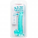 CALEXOTICS - ELASTYCZNE DILDO SIZE QUEEN 20,3 CM NIEBIESKIE
