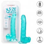 CALEXOTICS - ELASTYCZNE DILDO SIZE QUEEN 20,3 CM NIEBIESKIE
