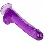 CALEXOTICS - ELASTYCZNE DILDO SIZE QUEEN 25,5 CM FIOLETOWE