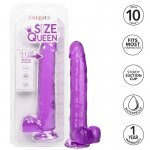 CALEXOTICS - ELASTYCZNE DILDO SIZE QUEEN 25,5 CM FIOLETOWE