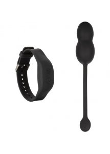 CALEXOTICS - SILIKONOWE KULKI KEGLA Z ZEGARKIEM PILOTEM CZARNE