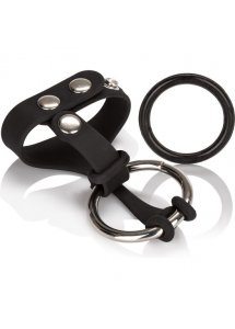 CALEXOTICS - WYGODNY PIERŚCIEŃ STALOWY I SILIKONOWY