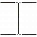 CALEXOTICS - REGULOWANE PASY/MANKIETY MOCUJĄCE DO ŁÓZKA BDSM CZARNE