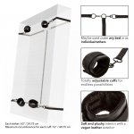 CALEXOTICS - REGULOWANE PASY/MANKIETY MOCUJĄCE DO ŁÓZKA BDSM CZARNE