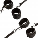 CALEXOTICS - REGULOWANE PASY/MANKIETY MOCUJĄCE DO ŁÓZKA BDSM CZARNE