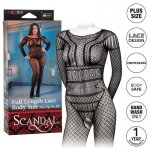  CALEXOTICS - SEKSOWNE CZARNE BODYSTOCKING KORONKA PLUS SIZE