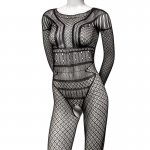 CALEXOTICS - SEKSOWNE CZARNE BODYSTOCKING KORONKA ONE SIZE