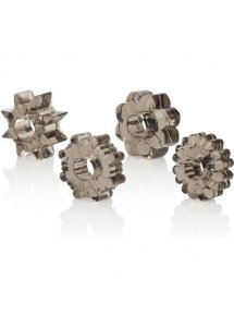 CALEXOTICS - ZESTAW 4 PIERŚCIENI NA PENISA RÓŻNE KSZTAŁTY