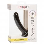 CALEXOTICS - SILIKONOWE PRĄŻKOWANE DILDO IDEALNE DO UPRZĘŻY CZARNE 15,25 CM