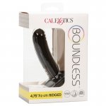 CALEXOTICS - SILIKONOWE PRĄŻKOWANE DILDO IDEALNE DO UPRZĘŻY CZARNE 12 CM
