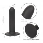 CALEXOTICS - SILIKONOWE DILDO IDEALNE DO UPRZĘŻY CZARNE 15,25 CM
