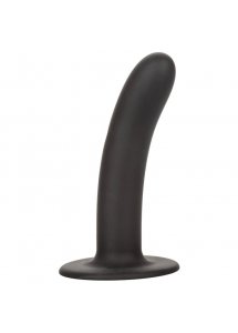 CALEXOTICS - SILIKONOWE DILDO IDEALNE DO UPRZĘŻY CZARNE 15,25 CM