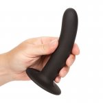 CALEXOTICS - SILIKONOWE DILDO IDEALNE DO UPRZĘŻY CZARNE 15,25 CM