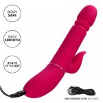 CALEXOTICS - WIBRATOR I STYMULATOR Z FUNKCJĄ PCHANIA CZERWONY