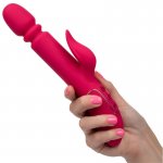 CALEXOTICS - WIBRATOR I STYMULATOR Z FUNKCJĄ PCHANIA CZERWONY