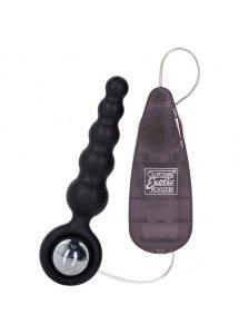 CALEXOTICS - SILIKONOWY WIBRATOR ANALNY Z PILOTEM CZARNY