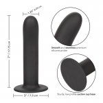 CALEXOTICS - SILIKONOWE DILDO IDEALNE DO UPRZĘŻY CZARNE 17,8 CM