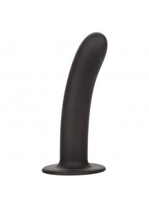CALEXOTICS - SILIKONOWE DILDO IDEALNE DO UPRZĘŻY CZARNE 17,8 CM