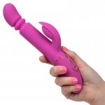 CALEXOTICS - WIBRATOR I STYMULATOR Z FUNKCJĄ PCHANIA FIOLETOWY