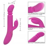 CALEXOTICS - WIBRATOR I STYMULATOR Z FUNKCJĄ PCHANIA FIOLETOWY