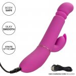 CALEXOTICS - WIBRATOR I STYMULATOR Z FUNKCJĄ PCHANIA FIOLETOWY