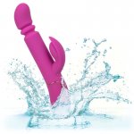 CALEXOTICS - WIBRATOR I STYMULATOR Z FUNKCJĄ PCHANIA FIOLETOWY