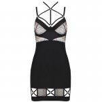 CASMIR - SEKSOWNA DŁUGA KOSZULKA LAGERTA Z FISZBINAMI + STRINGI