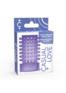CASUAL LOVE - PIERŚCIEŃ WIBRACYJNY NA PENISA FIOLETOWY