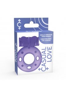 CASUAL LOVE - PIERŚCIEŃ NA PENISA STYMULUJĄCY ŁECHTACZKĘ FIOLETOWY