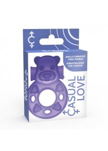 CASUAL LOVE - PIERŚCIEŃ NA PENISA STYMULUJĄCY ŁECHTACZKĘ FIOLETOWY