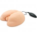 REALISTYCZNY MASTURBATOR Z WIBRATOREM I SPECJALNIE UFORMOWANYM TUNELEM NA PENISA