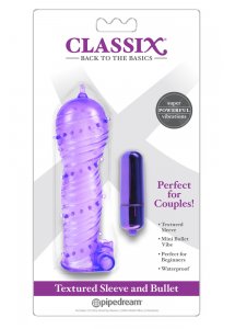 CLASSIX-NAKŁADKA NA PENISA Z STYMULATOREM FIOLETOWY